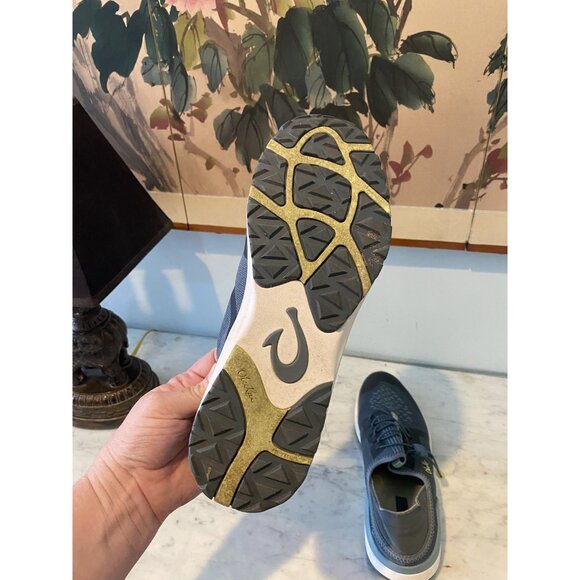 OluKai Miki Trainer Shoes Womens Size 7 Gray Blue Athletic Lightweight Comfort - Picture 5 of 6